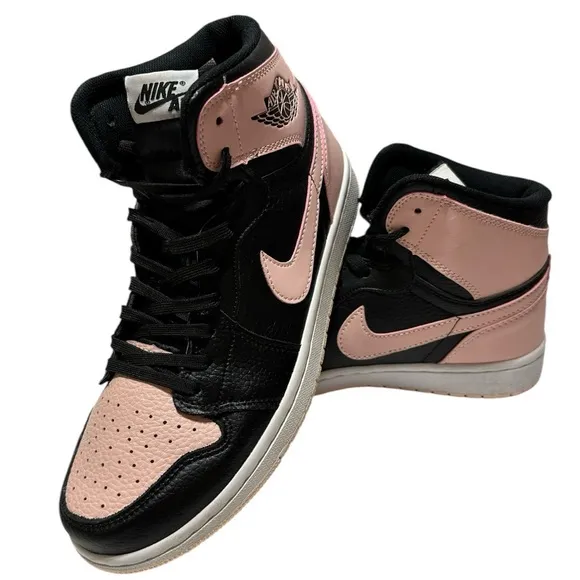 Nike Air Jordan 1 Retro High Black Crimson Tint Basketball Court Sneakers Shoes