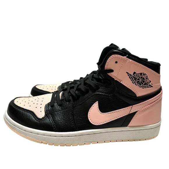 Nike Air Jordan 1 Retro High Black Crimson Tint Basketball Court Sneakers Shoes