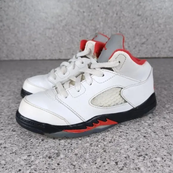 Nike Air Jordan 5 &quot;Fire Red&quot; Sneakers Kids Shoes 10C