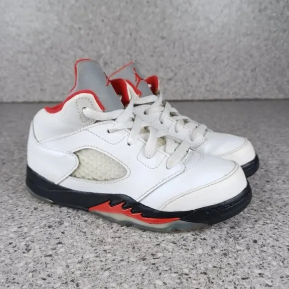 Nike Air Jordan 5 &quot;Fire Red&quot; Sneakers Kids Shoes 10C
