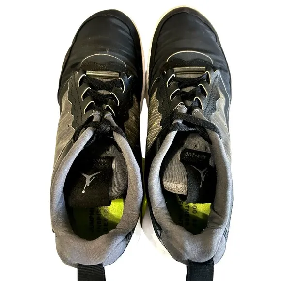 Nike Air Jordan Max 200 Mens Black Volt White Shoes Sneakers CD6105-007  Sz 11.5