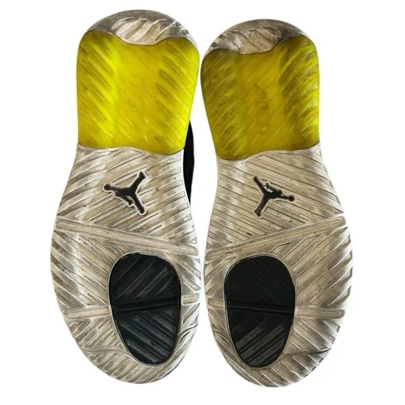 Nike Air Jordan Max 200 Mens Black Volt White Shoes Sneakers CD6105-007  Sz 11.5