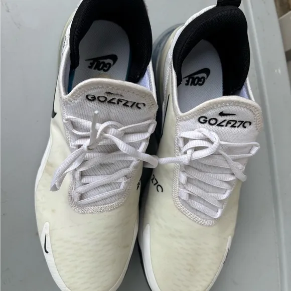 Nike Air Max 270 G Spikeless Golf Shoes CK6483-102 - White/Black - 9