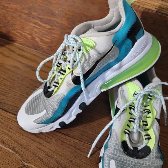 Nike Air Max 270 React SE Men's Size 10: Aqua Black Green CT1265-300