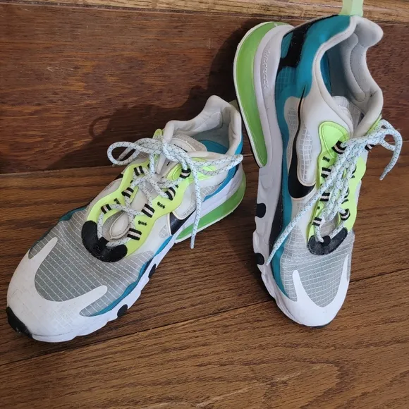 Nike Air Max 270 React SE Men's Size 10: Aqua Black Green CT1265-300
