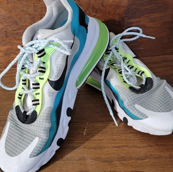 Nike Air Max 270 React SE Men's Size 10: Aqua Black Green CT1265-300