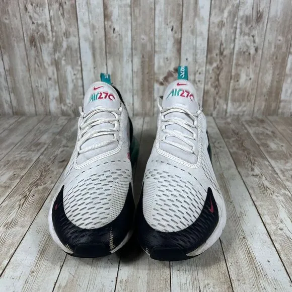 Nike‎ Air Max 270 White Black Teal Red Sneakers Athletic mens 11 dr9876 100