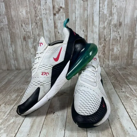 Nike‎ Air Max 270 White Black Teal Red Sneakers Athletic mens 11 dr9876 100