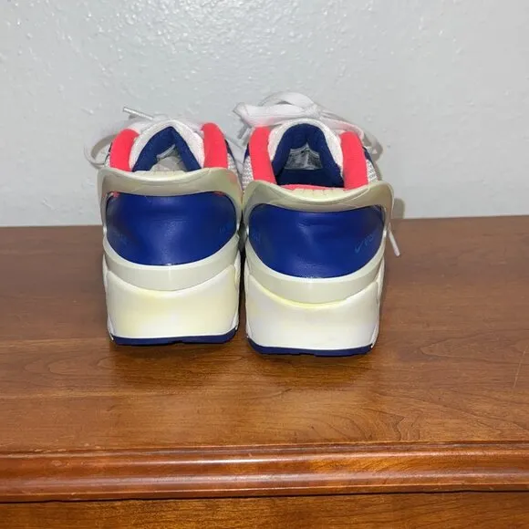 Nike Air Max 90 FlyEase Men's Size 8 Royal Blue White Sneakers Shoes CU0814-101