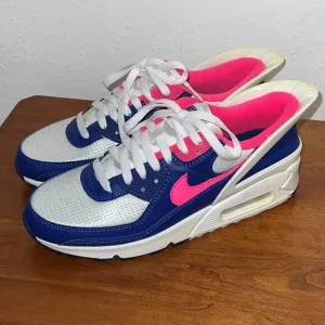 Nike Air Max 90 FlyEase Men's Size 8 Royal Blue White Sneakers Shoes CU0814-101