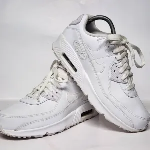 Nike Air Max 90 LTR White  Sneakers Shoes 7Y