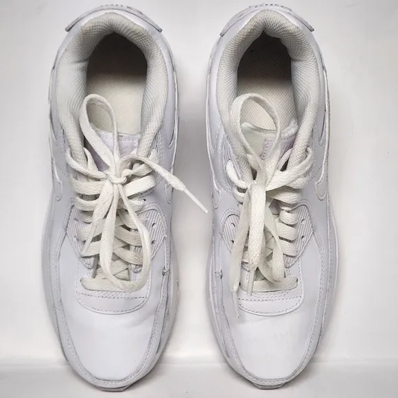 Nike Air Max 90 LTR White  Sneakers Shoes 7Y