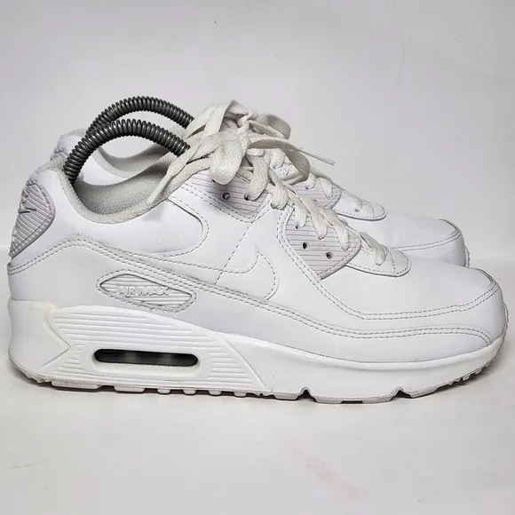 Nike Air Max 90 LTR White  Sneakers Shoes 7Y