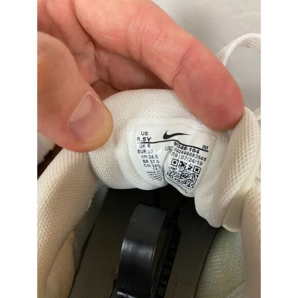 Nike‎ Air Max 95 Kids Athletic Sneakers Triple White Running Shoes