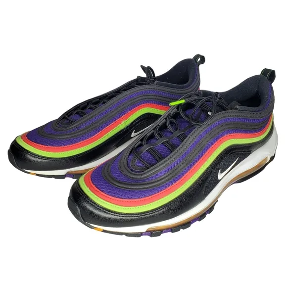 Nike Air Max 97 Joker Purple Black Sneakers Sz 13 CU4890-001 Excellent Condition