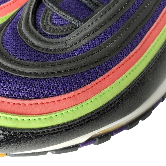 Nike Air Max 97 Joker Purple Black Sneakers Sz 13 CU4890-001 Excellent Condition