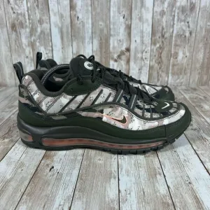Nike  Air‎ Max 98 camo classic cargo khaki sunset tint black Mens 9