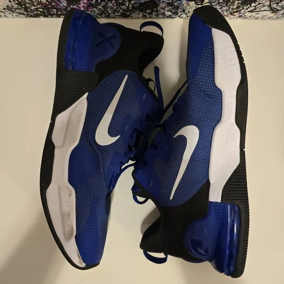 NIKE AIR MAX Alpha 5 Men's Training Shoes Gym Sneakers Blue White Navy Size 15