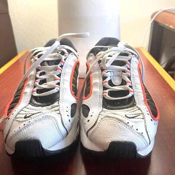 Nike Air Max Men's White-Black-Bright Crimson Sneakers Running Shoes Size 7Y