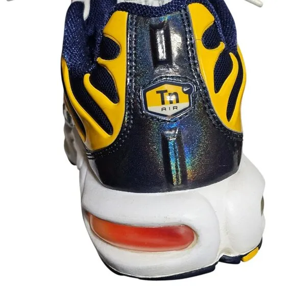 Nike Air Max Plus Tn Men's Size 9 Midnight Navy Tart Gold 306696-481