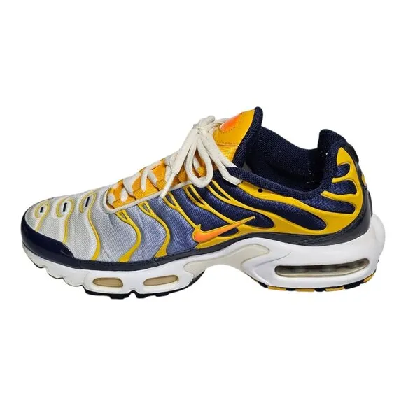 Nike Air Max Plus Tn Men's Size 9 Midnight Navy Tart Gold 306696-481