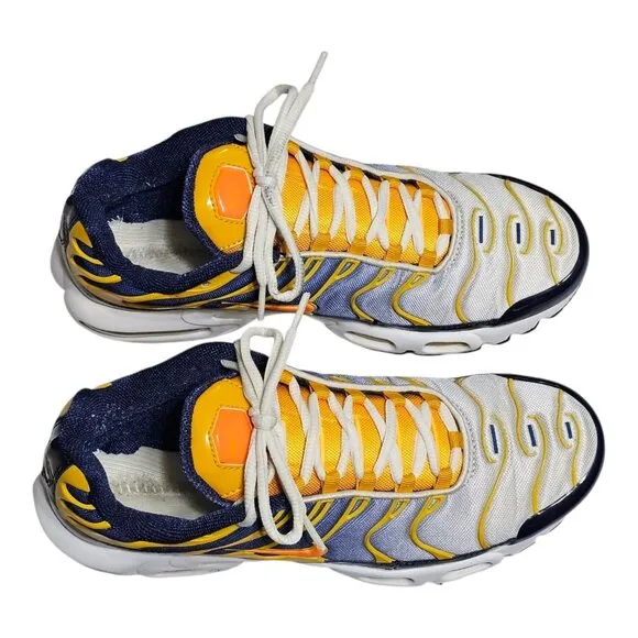 Nike Air Max Plus Tn Men's Size 9 Midnight Navy Tart Gold 306696-481