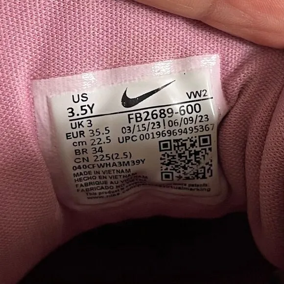 Nike Air Zoom Crossover 2 Youth Girl’s Elemental Pink Sneakers Shoes Size 3.5Y