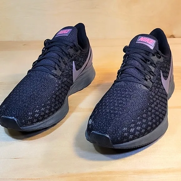 Nike Air Zoom Pegasus 35 Black Blue Athletic Shoes