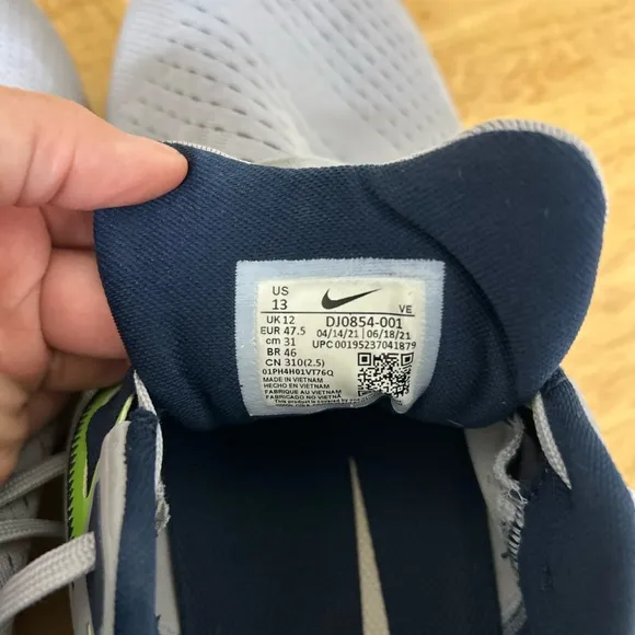 Nike Air Zoom Pegasus 38 Seattle Seahawks men’s 13 Shoes with Breathable Mesh