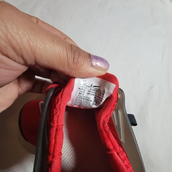 Nike Baby Presto TD 844767-600 Red Round Toe Sneaker Athletic Shoes Size US 6 C