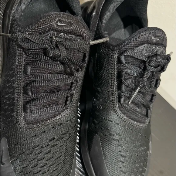 Nike Black Athletic Shoes with Textured Design