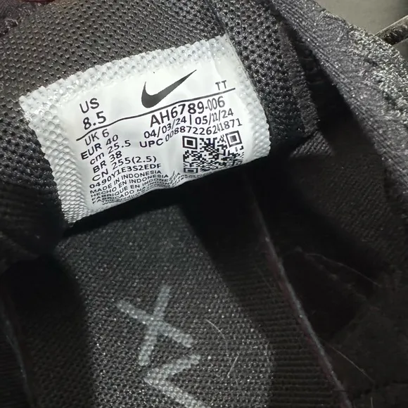 Nike Black Athletic Shoes with Textured Design