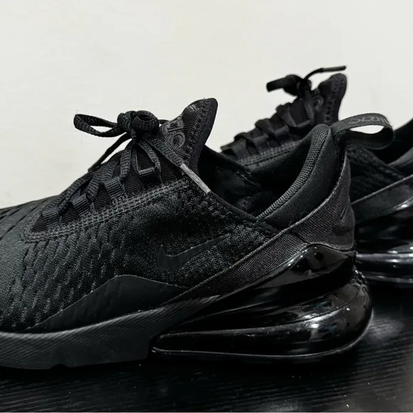 Nike Black Athletic Shoes with Textured Design