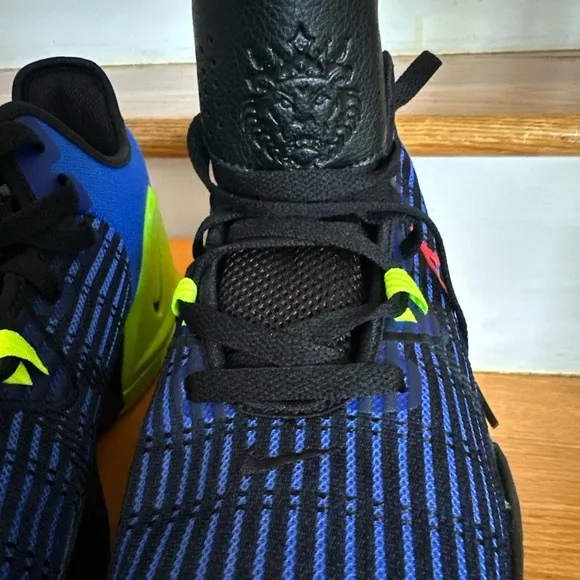 Nike Blue and Yellow Sneakers with Modern Design
