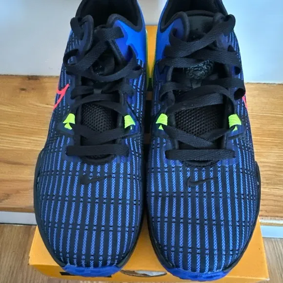 Nike Blue and Yellow Sneakers with Modern Design