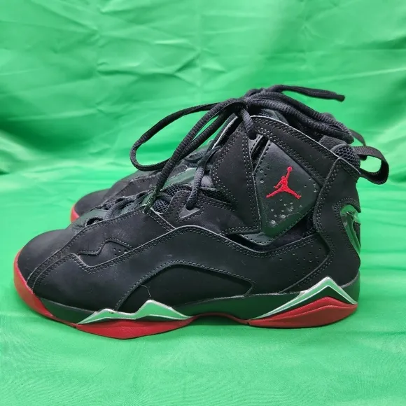 Nike Boys Air Jordan 6.5Y True Flight 343795-003 Black Basketball Shoes Sneakers