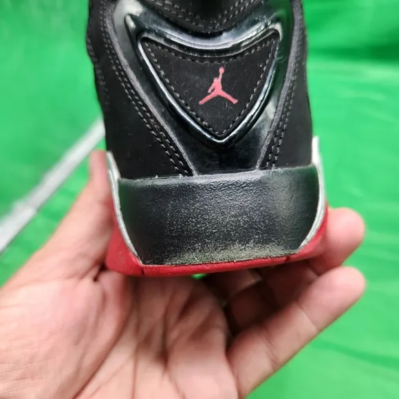 Nike Boys Air Jordan 6.5Y True Flight 343795-003 Black Basketball Shoes Sneakers