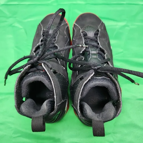 Nike Boys Air Jordan 6.5Y True Flight 343795-003 Black Basketball Shoes Sneakers