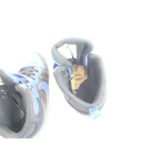 Nike Boys Court Borough Mid 2 DM8872-001 Blue Basketball Shoes Sneakers Sz4..5Y