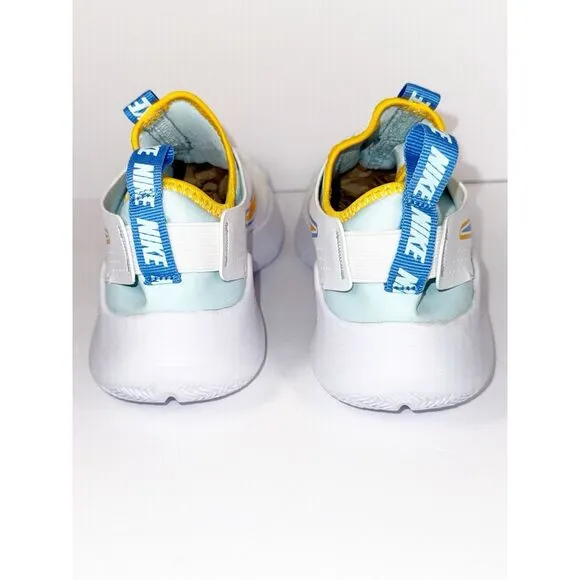 Nike Boys Flex Runner 3 Athletic Shoes Slip On Sneaker Blue White Big Kids 4.5