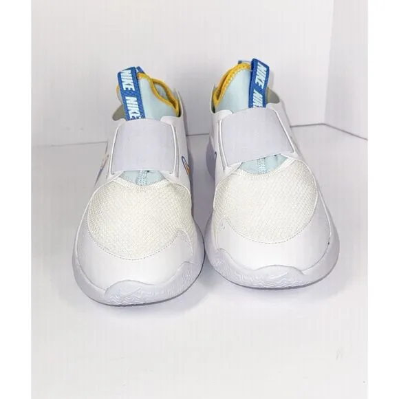 Nike Boys Flex Runner 3 Athletic Shoes Slip On Sneaker Blue White Big Kids 4.5