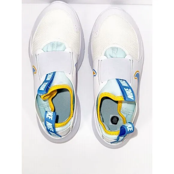 Nike Boys Flex Runner 3 Athletic Shoes Slip On Sneaker Blue White Big Kids 4.5