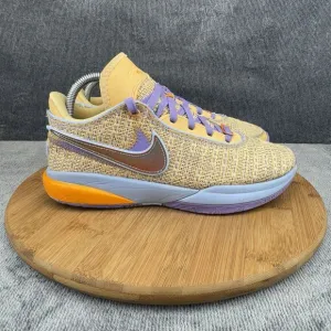 Nike Boys LeBron 20  Size 7Y Shoes Gold Basketball Sneakers Pink Diamond Collect