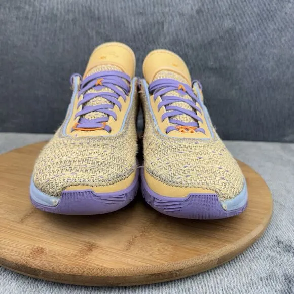 Nike Boys LeBron 20  Size 7Y Shoes Gold Basketball Sneakers Pink Diamond Collect