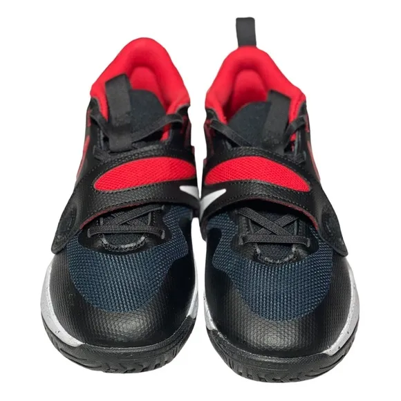 Nike Boys Team Hustle D11 RED Basketball Shoes Sneakers DV8994-003 Sz 3Y EUC