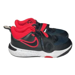 Nike Boys Team Hustle D11 RED Basketball Shoes Sneakers DV8994-003 Sz 3Y EUC