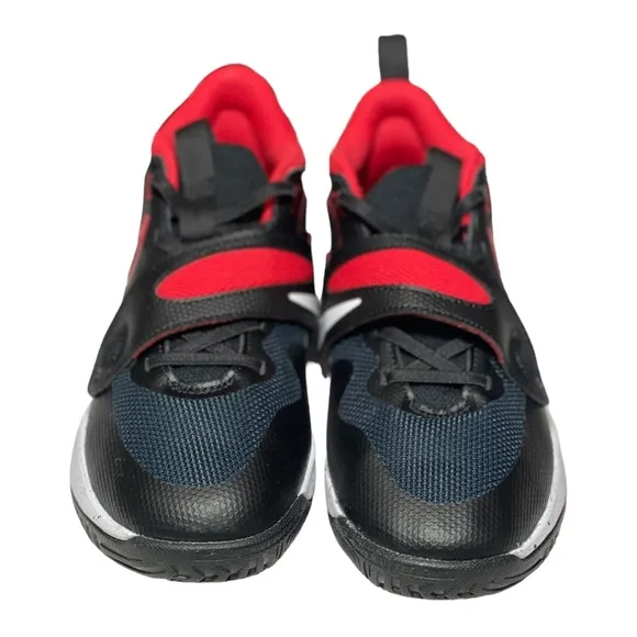 Nike Boys Team Hustle D11 RED Basketball Shoes Sneakers DV8994-003 Sz 3Y EUC