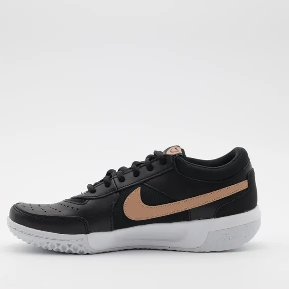 Nike Court Air Womens Zoom Lite 3 Athletic Tennis Shoes Black/White Size 8