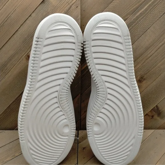 Nike Court Vision Alta Casual Platform Shoes Womens Size 9 White Pink Sneakers