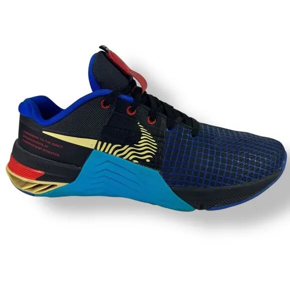 Nike D09328-003 Metcon 8 Anthracite Blue Lightning Sneakers Running Shoes Men 10